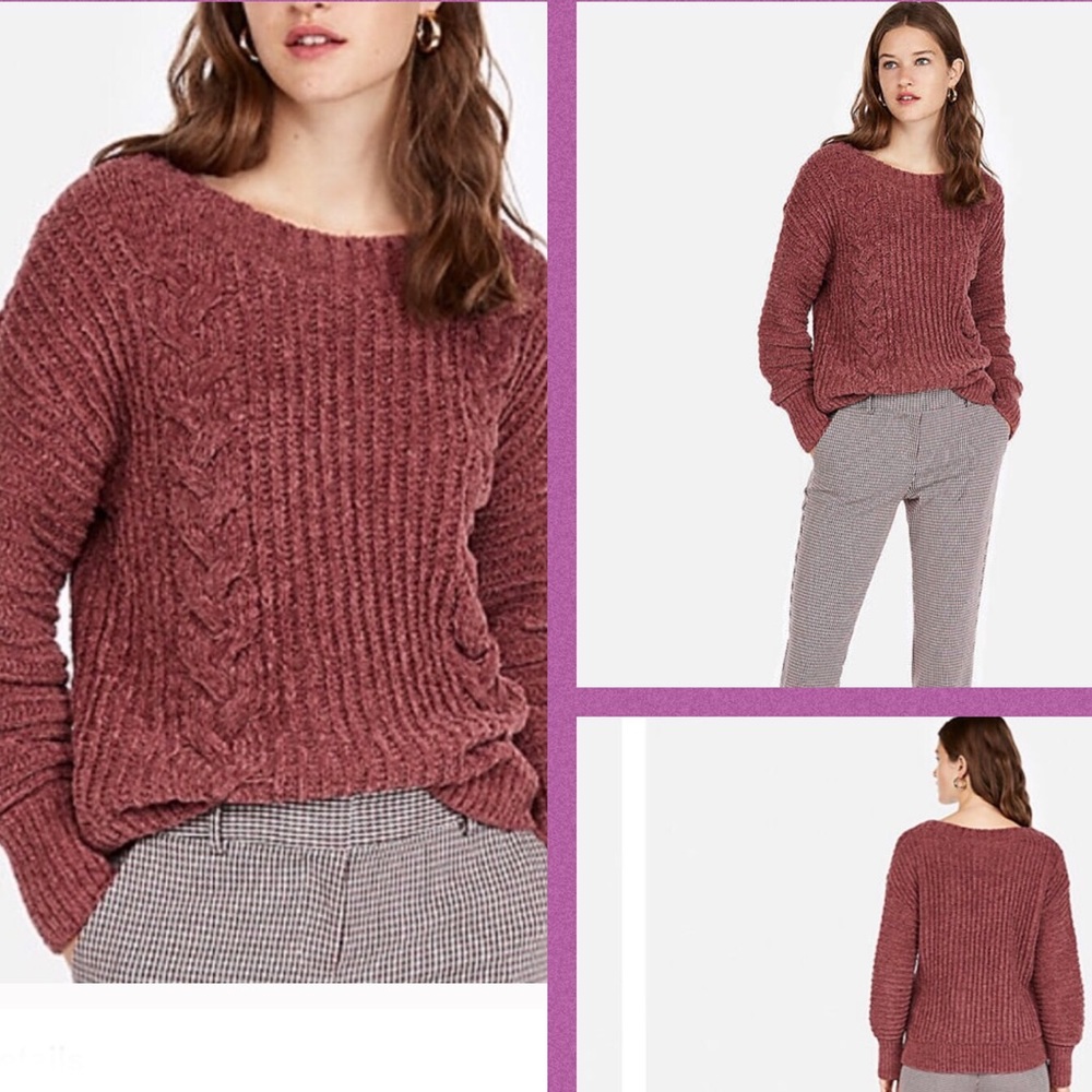 🔥Express Chunky Cozy Cable Knit Sweater🔥 - Picture 1 of 6